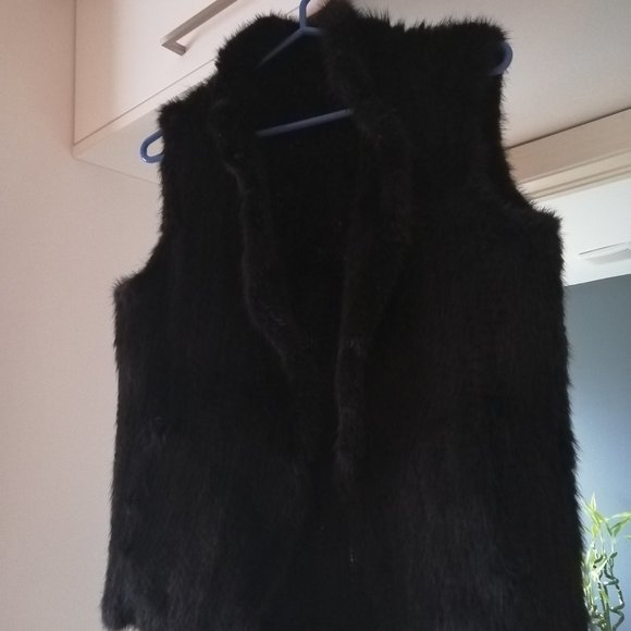 black vest from fox with two pockets and collar - Picture 1 of 4